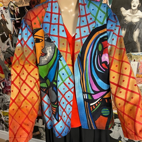 Dilemma Jackets & Blazers - Vibrant Multicolor Women's Blazer